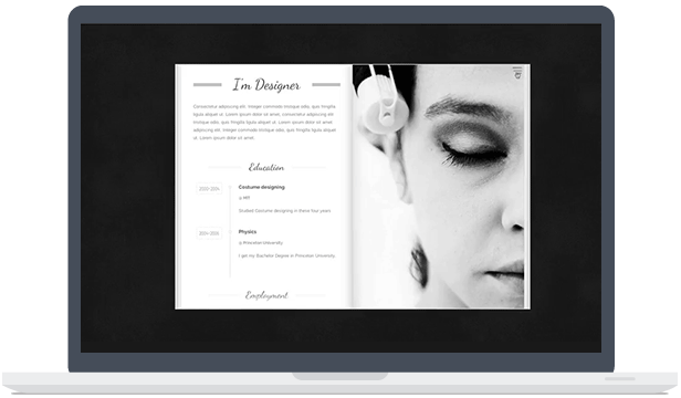 带有3D翻转书特效的WordPress图片企业主题--MagicBook
